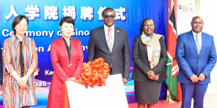 Cs Ogamba During The Launch Of Sino-Kenya Craftsmen Academy At Tuk. Photo/ Moe