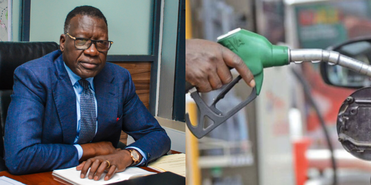 A Photo Collage Of Transport Cs David Chirchir And A Fuel Pump. Photo/Chirchir X/Ntv. Kenya Roads Board