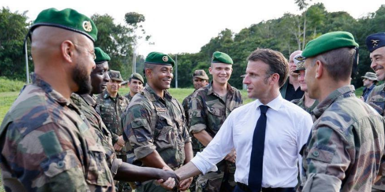 How Kenyans Can Join The French Military And Earn Ksh244,000 Per Month French President Emmanuel Macron Meets With Members Of The 3Rd Foreign Infantry Regiment Of The French Foreign Legion At The Advanced Operational Base In Camopi, As Part Of A Two-Day Visit To The French Overseas Department Of Guiana, South America, On March 25.