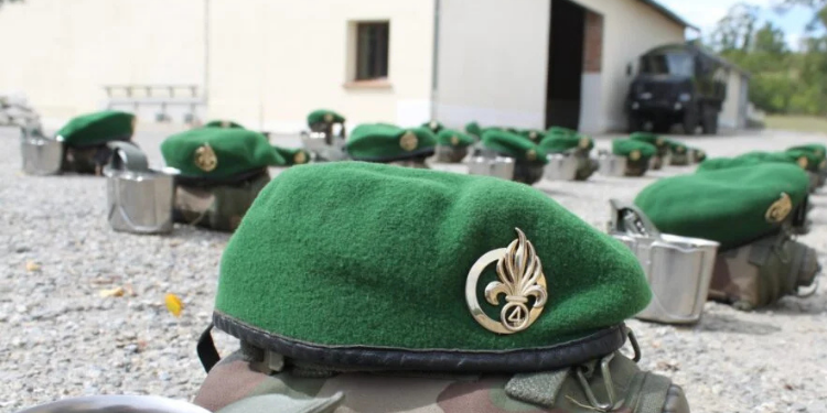 How Kenyans Can Join The French Military And Earn Ksh244,000 Per Month Green Berets Belonging To Recruits Of The French Foreign Legion Placed On The Ground During A Training Break At A Recruitment Center In France