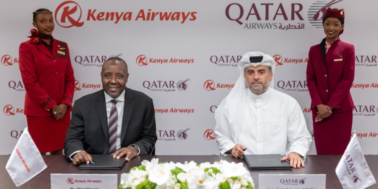 Kenya Airways &Amp; Qatar Airways Ink Strategic Partnership