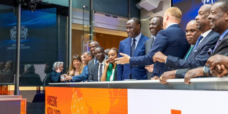 President William Ruto In Paternoster Square, London, For The Market Open Ceremony At The London Stock Exchange To Signal The Start Of Trading. Photo/Pcs