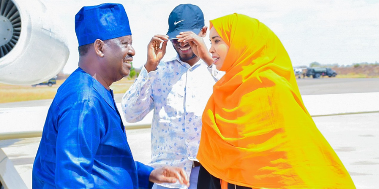 Profile Of Fatuma Abdi Jehow, Mp Who Claimed Ruto Will Win In 2027 Even Without Votes Former Prime Minister Raila Odinga With Wajir Woman Representative Fatuma Abdi Jehow During His Visit To Wajir County In March 2024. Photo/Jehow Fb.