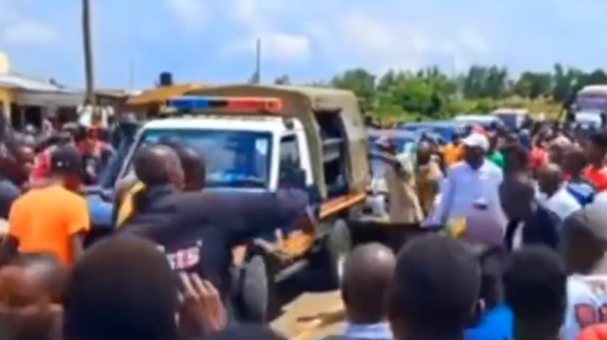 Angry Youth Block Police Officers From Attending Albert Ojwang Burial