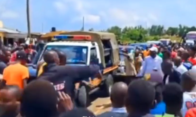 Angry Youth Block Police Officers From Attending Albert Ojwang Burial