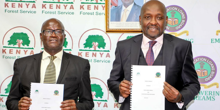 The Kenya Forest Service (Kfs) And The Higher Education Loans Board (Helb) Announce A New Partnership In July 2025. Photo/Kenya Forest Service