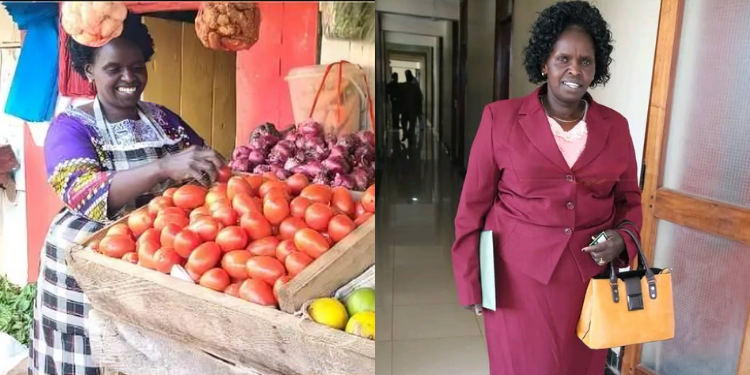 A Photo Collage Of Julia Kumbelel Baringo, Nominated Mca At Her Grocery Shop Photo/Baringo Top News/Nyeri News
