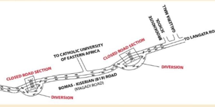Kenha To Close Bomas–Kiserian Road For Construction Works