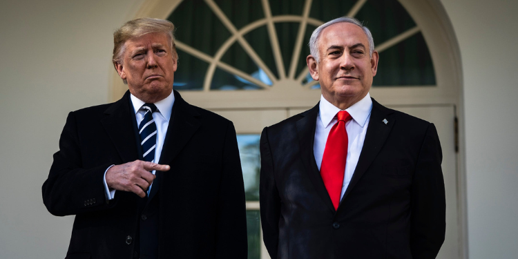 U.s President Donald Trump And Israeli Prime Minister Benjamin Netanyahu