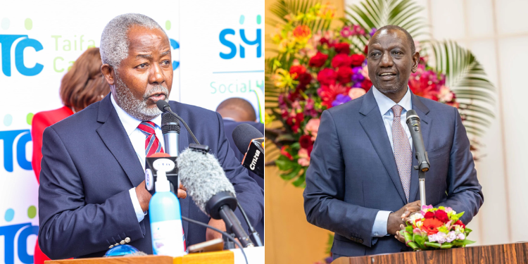 Ruto Picks Replacement Of Kembi Gitura As Kutrrh Chair In Fresh Appointments A Collage Of Kembi Gitura And President William Ruto. Photo/ Pcs Kuttrh