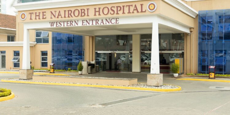 The Nairobi Hospital Entrance. Photo/The Nairobi Hospital