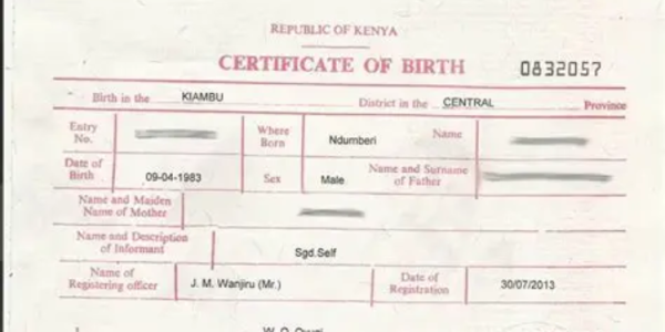 How To Register A Kenyan Birth Certificate For Children Born Abroad