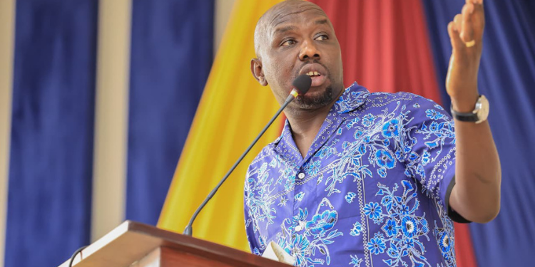 A Photo Of Cabinet Secretary (Cs) For Interior And National Administration Speaking During The Closing Ceremony Of The Ocs Consultative Conference On Thursday, September 4, 2025
