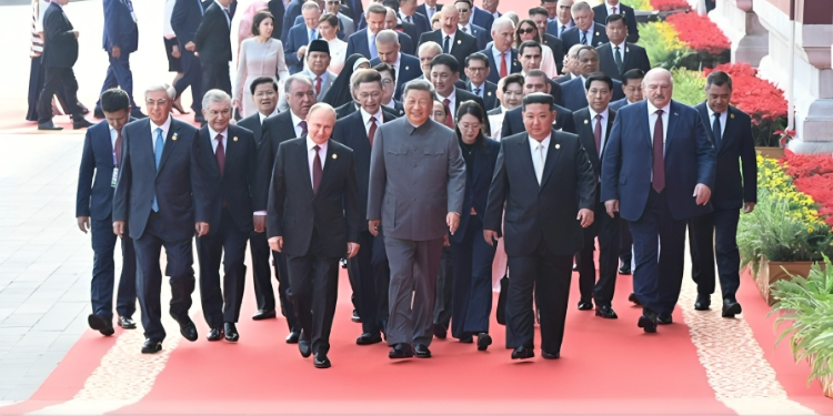 China President Xi Jinping, Russian President Vladimir Putin And North Korean Leader Kim Jong-Un Arrive For A Reception Marking The 80Th Anniversary Of The End Of World War 2, At The Great Hall Of The People In Beijing, China, On September 3 2025. Photo/Vladimir Putin News.