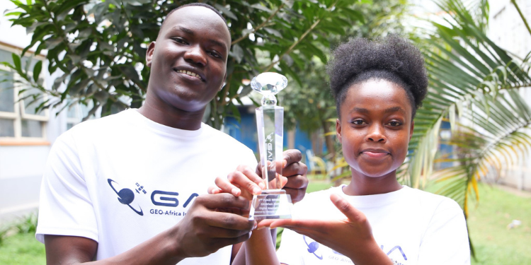 Two Kenyan University Students Win Ksh193,000 In Continental Award A Photo Of Arnold Omoja And Julia Hamala, Tuk University Students Who Won The Continental Award Photo/Tuk