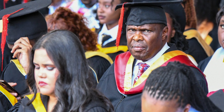 Felix Koskei Sets Eyes On Phd Like Ruto, Recalls Balancing Class With State House Job A Photo Of Chief Of Staff And Head Of The Public Service, Felix Koskei During His Graduation Ceremony At Uon On September 19, 2025. Photo/Felix Koskei