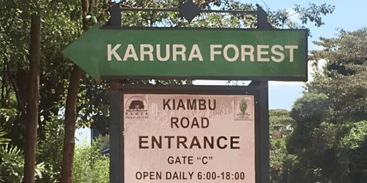 A Photo Of Karura Forest Entrance. Photos/Kws