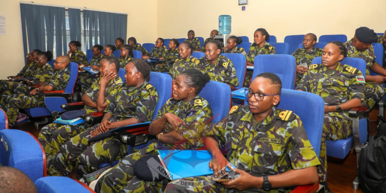 A Photo Of Kenya Navy Female Officers During The Inauguration Of The Women Leadership Development Course For Female Officers, September 2025. Photo/Kdf