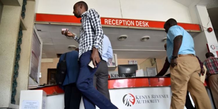 A Photo Of Kenyans At Kra Offices In Mombasa. Photo/Kevin Odit.
