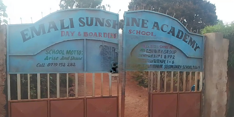 Uproar Over Emali Sunshine Academy After Grade 9 Student Is Accused Of Sodomy Against Grade 3 Pupil The Entrance Gate Of Emali Sunshine Academy, Where The Alleged Incident Took Place Photo/Mwatu Fm