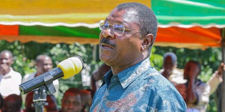 National Assembly Speaker Moses Wetangula Speaking At Muanda Catholic Church In Bumula Constituency In Bungoma County On September 21, 2025. Photo/Wetangula Facebook.