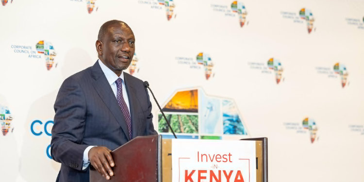 President William Ruto Addressing The Us-Kenya Business And Investment Roundtable Meeting On September 23, 2025. Photo/Pcs.