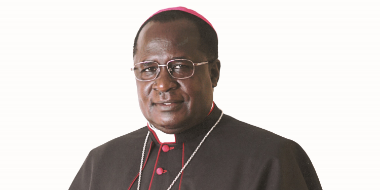 A Collage Of Archbishop Emmanuel Obbo. 