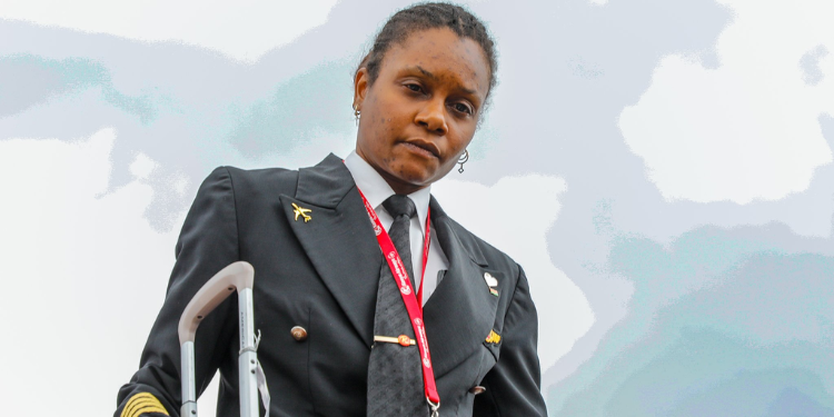 Captain Saviemaria Ondego Narrates Her Experience Flying Raila Odinga Home A Photo Of Captain Saviamaria Ondego After Piloting The Kenya Airways Flight That Carried The Body Of Raila Odinga On October 16. Photo/Kenya Airways