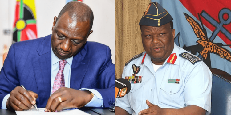 Ruto Revokes Former Kdf Chief General Karangi’s Appointment In New Changes