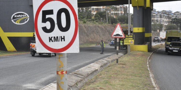 Kenha Announces Closure Of Nairobi Southern Bypass Photo Of Road Signs Erected Along The Southern Bypass On Ongoing Construction Works Along The Road. Photo/Kenha.