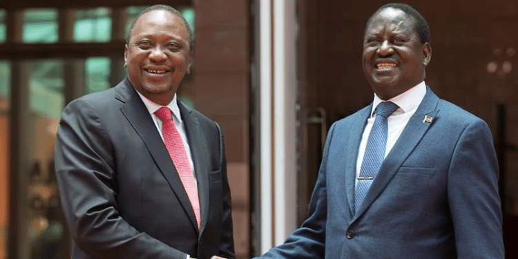 Uhuru Mourns Raila Odinga In Long, Emotional Tribute Former President Uhuru Kenyatta And Former Prime Minister Raila Odinga. Photo/Courtesy