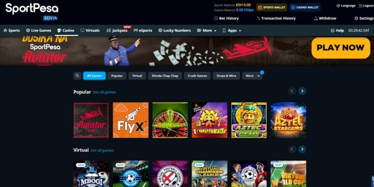 Sportpesa Kenya Launches Ussd Casino — A Game-Changing Breakthrough For Fast, Data-Free Betting A Snapshot Of The Virtual Games Available On Sportpesa.