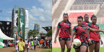 A Photo Collage Showing The View Of The Inaugural Nairobi Festival In Nairobi And Kenya’s Rugby Lionesses. Photo/Charles Onyango/Kenya Rugby
