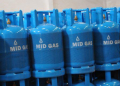 A Photo Of Midgas-Branded Lpg Cylinders Photo/Midland Energy Limited