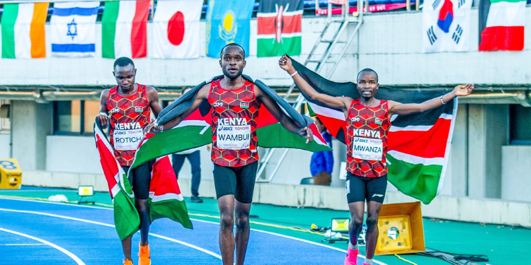 Kenya Rewrites History As Men Dominate Tokyo Deaflympics 5,000M Race Ian Wambui Breaks 5000M World Record At Tokyo Deaflympics