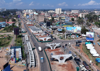 Ongoing Construction Of A Flyover Along Ngong Road At Junction Mall. Photo/Kura