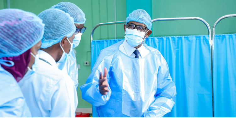 Health Cs Aden Duale During A Past Visit To Kutrrh. Photo/Kutrrh