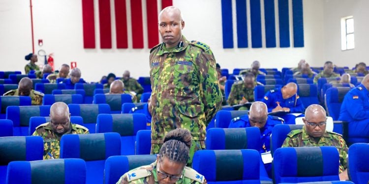Senior Police Officers Take Exams Under Tight Security Deputy Inspector General Eliud Lagat And Deputy Inspector General Gilbert Masengeli Faced Backlash Following Their Post On Iwd.