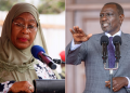 Chadema Puts Ruto On The Spot Over Missing Tanzanian Critic Of Samia Suluhu A Collage Of President William Ruto And Tanzania'S President Samia Suluhu. Photo: Pcs / Ikulu Ya Tanzania