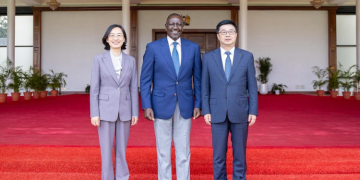 President Ruto With China Exim Delegates. Photo/X