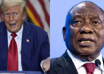 Us President Donald Trump And South Africa President Ramaphosa. Photo/Republican