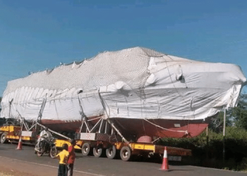Large Cargo Being Transported From Mombasa To Malaba. Photo/ Motorist Association