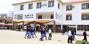 Students Moving Around The Kmtc Main Campus In Nairobi. Photo/ Kmtc