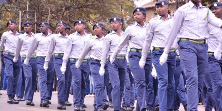 Nairobi County Council Askaris Match In A Parade. Photo/Nairobicitycounty
