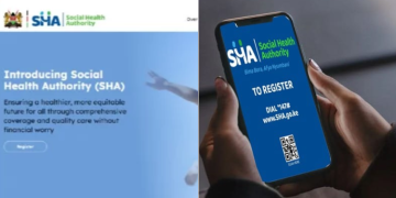 The Social Health Authority (Sha) Portal. Photo/Afyangu